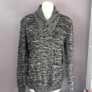 TRASH NOUVEAU Mens Pullover Sweater with Shawl Collar Size XL